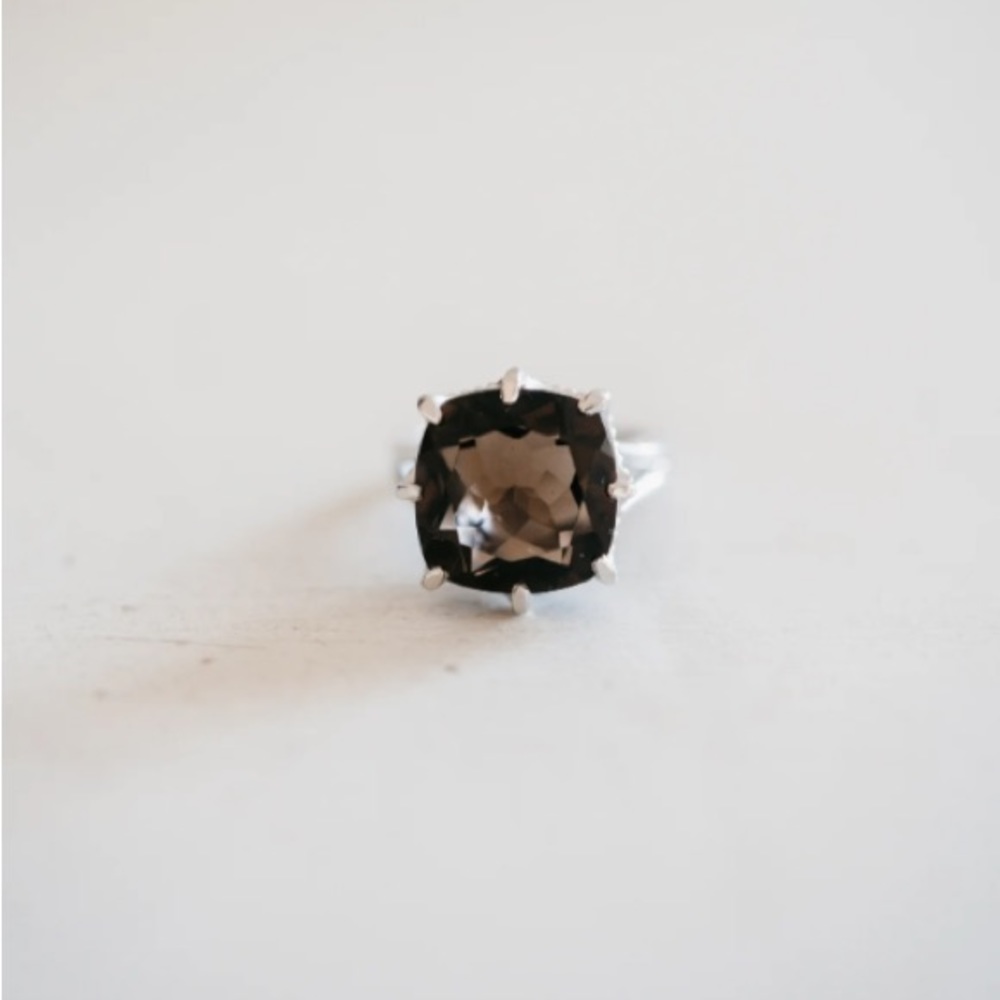 Goldie Lew Roman Ring in Smoky Quartz
